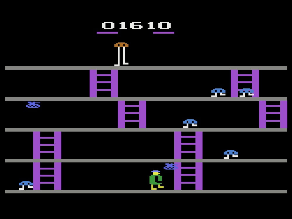Gameplay of Fast Eddie for Atari 2600